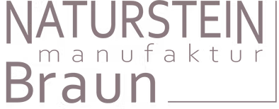 Logo der Naturstein-Manufaktur Braun – stein . stil . statement